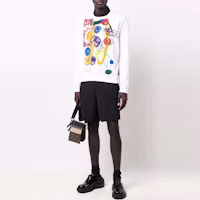 Lookbook FENDI FW21 白色刷畫設計長袖休閒衛衣. FY0178AH0RF0QA0