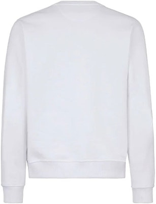 FENDI FW21 White Sweatshirt with Logo Embroidery Appliqué Details. FY1091AH12F05WL Lookbook FENDI FW21 White Sweatshirt with Logo Embroidery Appliqué Details. FY1091AH12F05WL