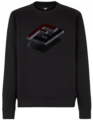 Fendi FW22 Baju Sweatshirt Cetakan 3D Hitam FY0178AL6PF0QA1 Buy Fendi FW22 Baju Sweatshirt Cetakan 3D Hitam FY0178AL6PF0QA1