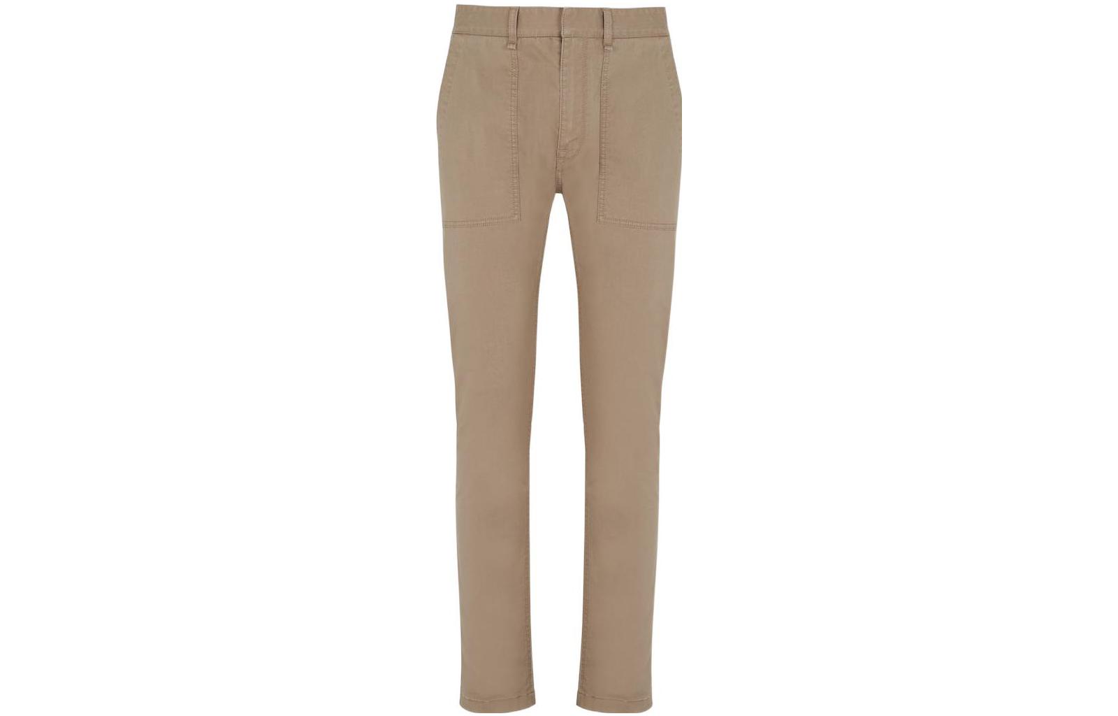 FENDI FW22  Beige Straight-Leg Casual Pants. FLP296AM60F0TZ6