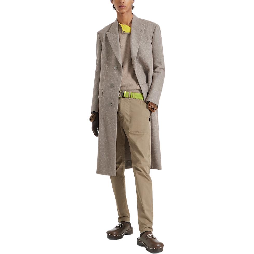 Shop FENDI FW22 Seluar Kasual Potongan Lurus Beige. FLP296AM60F0TZ6