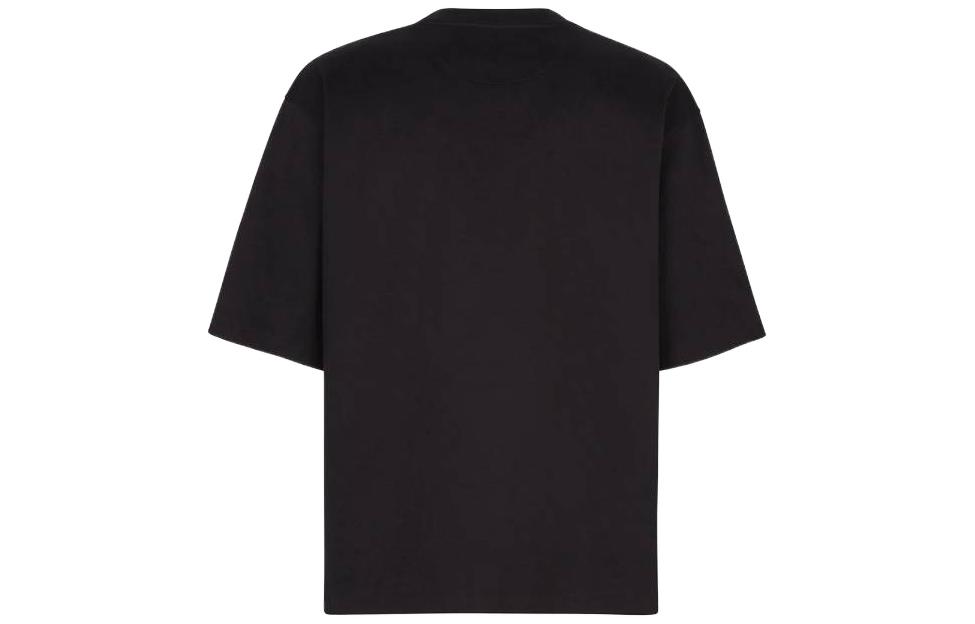 Lookbook FENDI FW22  Black 3D Logo Printed Crewneck Casual T-Shirt. FY1129AL28F0QA1
