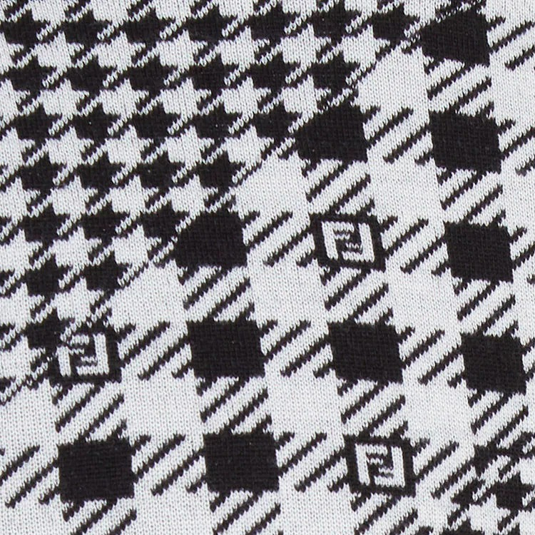 Sizing FENDI FW22 黑色圓領印字長袖休閒毛衣 FZX089AL3YF17XM