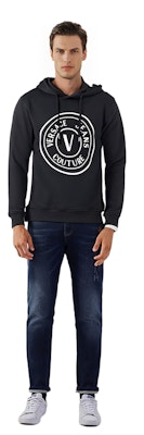 FENDI FW22 Black Crewneck Sweater with Letter Print Long Sleeves Casual. FZX089AL3YF17XM 1