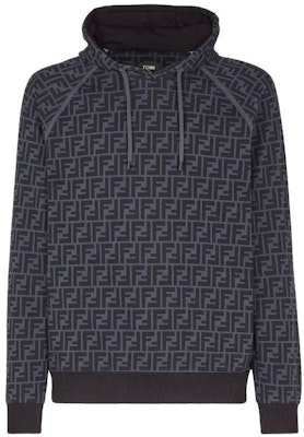 FENDI FW22 Black Hoodie with Letter Print. FY0945A6ZTFIJ70 Order FENDI FW22 Black Hoodie with Letter Print. FY0945A6ZTFIJ70