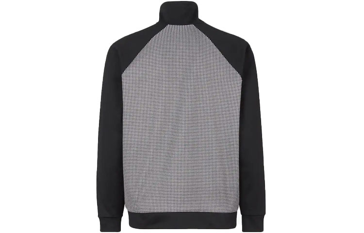 Lookbook フェンディ FW22 ブラック千鳥格子ロゴプリント ハイネックルーズジャケット FAF662AL47F0J8Z