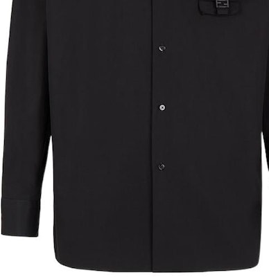 FENDI FW22 Black Long-Sleeve Cotton Shirt with Single-Breasted Design. FS1071AM8SF0QA1 Purchase FENDI FW22 Black Long-Sleeve Cotton Shirt with Single-Breasted Design. FS1071AM8SF0QA1