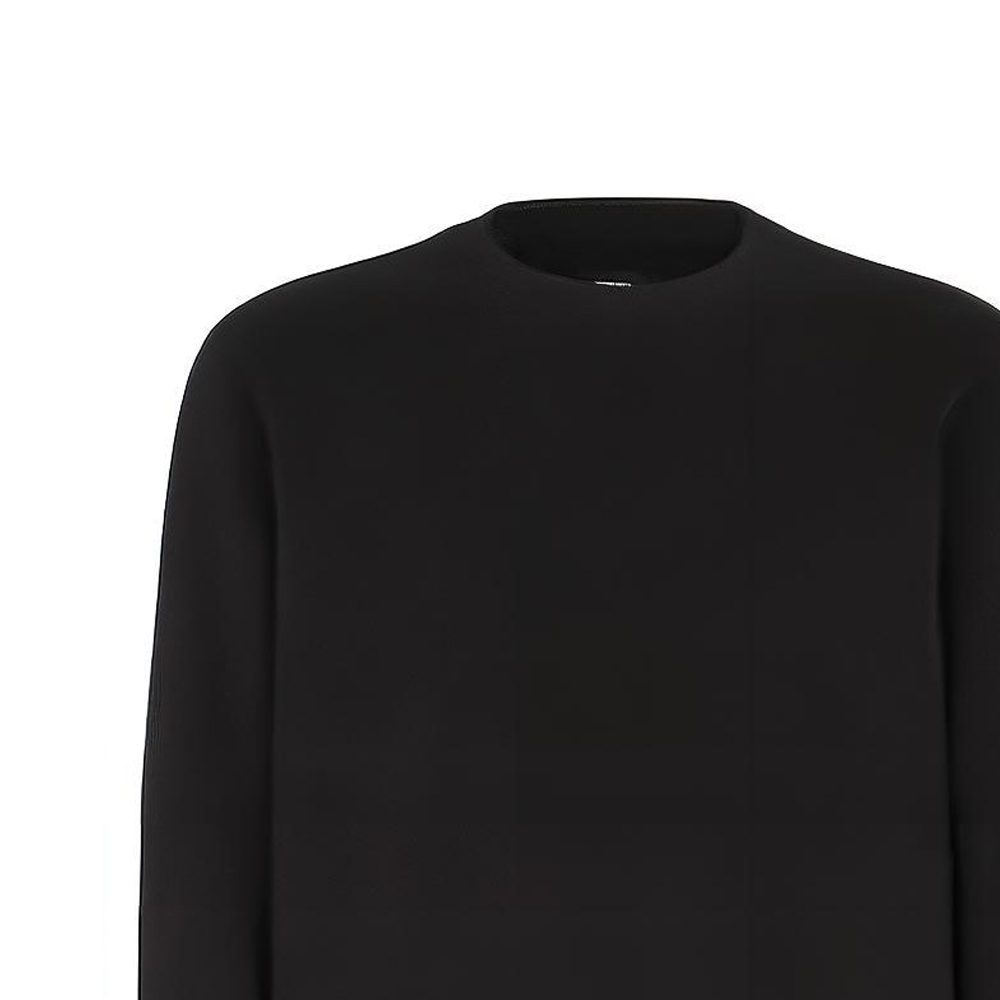 Details for FENDI FW22  Black Plain Crewneck Pullover Long-Sleeve Sweatshirt. FY1182AM7BF0QA1