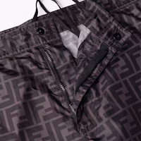 Details for FENDI FW22 黑色直筒短褲 全版Logo印花 FXB079AL4EF0DS7
