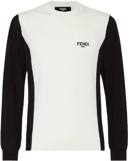 fendi-fw-22-black-white-knit-pullover-sweater-contrast-crewneck-fzy-471-am-0-zf-0-j8-z