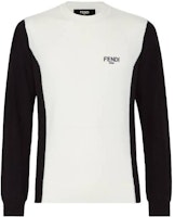 FENDI FW22 Black White Knit Pullover Sweater Contrast Crewneck. FZY471AM0ZF0J8Z FENDI FW22 Black White Knit Pullover Sweater Contrast Crewneck. FZY471AM0ZF0J8Z