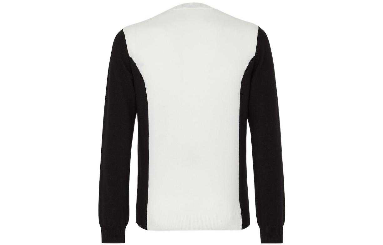 Lookbook FENDI FW22 Hitam Putih Knit Pullover Sweater Crewneck Kontras. FZY471AM0ZF0J8Z