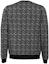 Lookbook FENDI FW22 Black White Patterned Crewneck Pullover Sweater. FZX009ALJZF0UZ0
