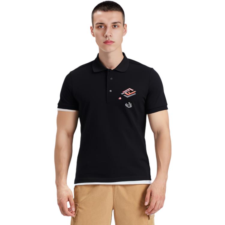 Shop FENDI FW22 Polo Casual Cuello Redondo Color Sólido - Negro. FY0985AL3BF0QY3