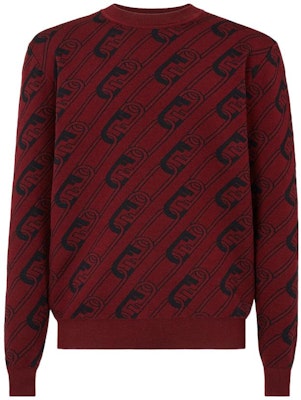FENDI FW22 Chain Inlaid Colorblock Knit Pullover Sweater. FZX061AL3IF1COL Buy FENDI FW22 Chain Inlaid Colorblock Knit Pullover Sweater. FZX061AL3IF1COL