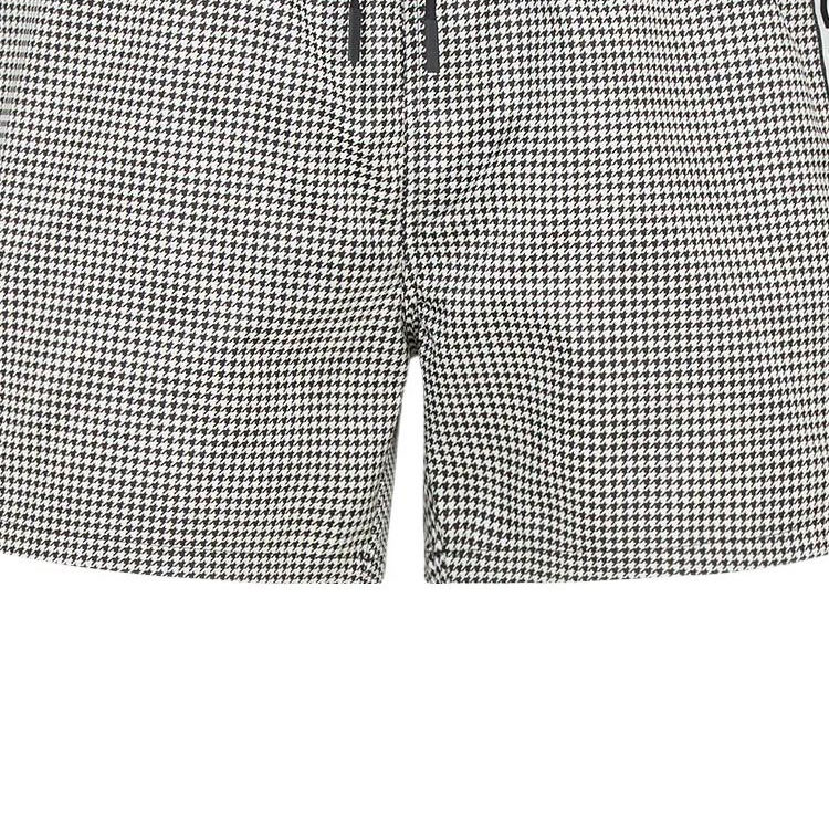 Details for FENDI FW22 灰色中腰拼接Logo束繩休閒短褲。 FXB077AL4DF11H9