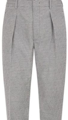 FENDI FW22 Plaid Solid Straight Casual Pants Multi-color FB0767AKC4F0W90 Purchase FENDI FW22 Plaid Solid Straight Casual Pants Multi-color FB0767AKC4F0W90