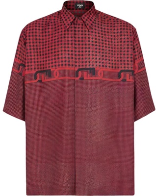 フェンディ FW22 レッド チェック柄 半袖 ボタンアップ シャツ. FS0795AL2KF01VC Buy フェンディ FW22 レッド チェック柄 半袖 ボタンアップ シャツ. FS0795AL2KF01VC