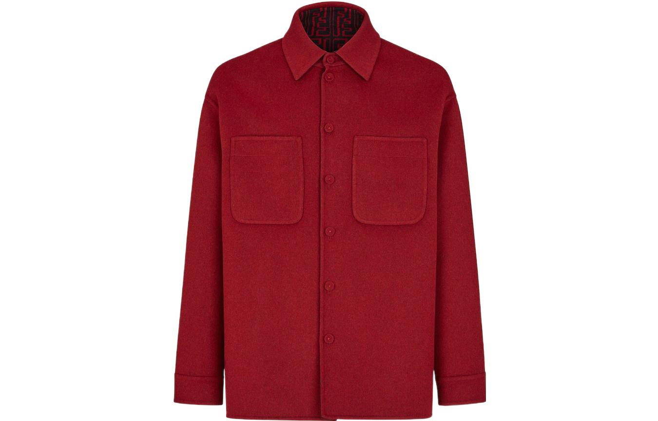 Order FENDI FW22红色双面Logo夹克 带口袋单纽扣设计外套。 FW1077AL57F1I8K