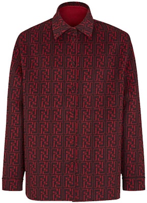 FENDI FW22 Red Reversible Solid Logo Jacket with Pocket and Single Button. FW1077AL57F1I8K Shop FENDI FW22 Red Reversible Solid Logo Jacket with Pocket and Single Button. FW1077AL57F1I8K