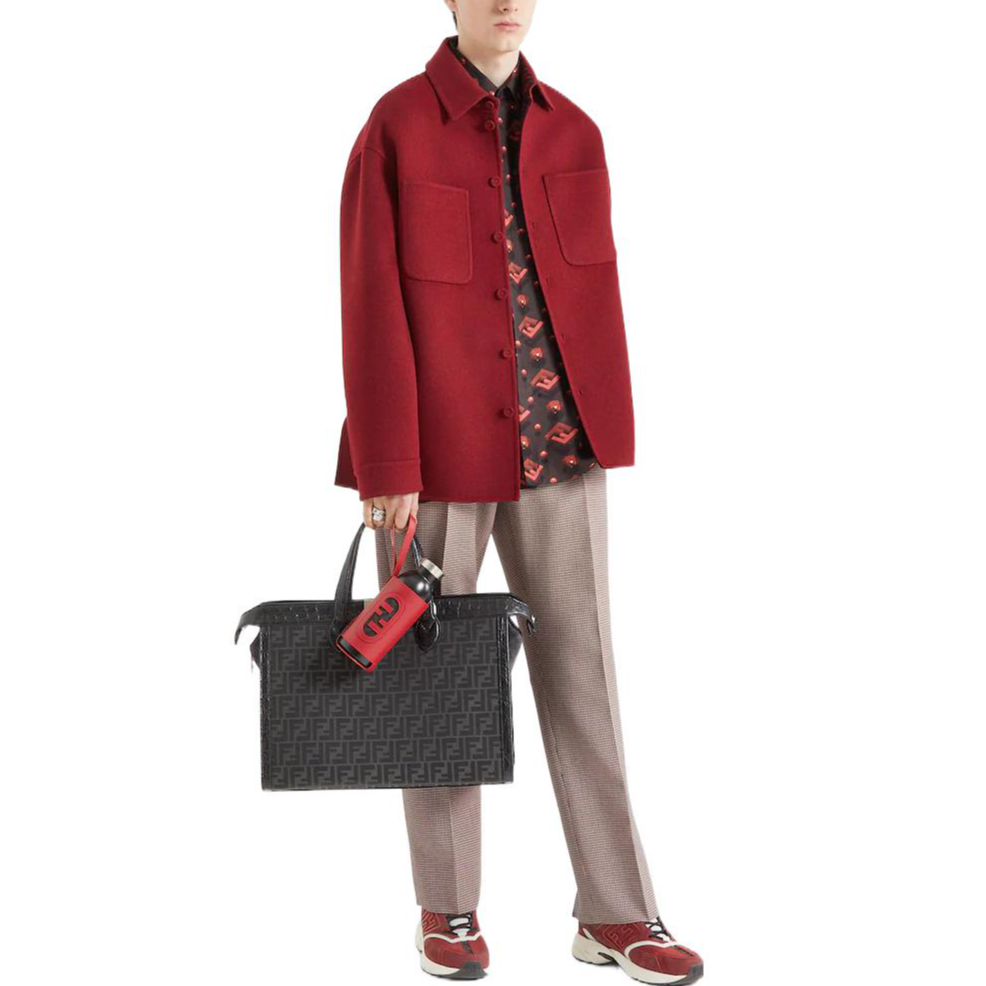 Purchase FENDI FW22红色双面Logo夹克 带口袋单纽扣设计外套。 FW1077AL57F1I8K