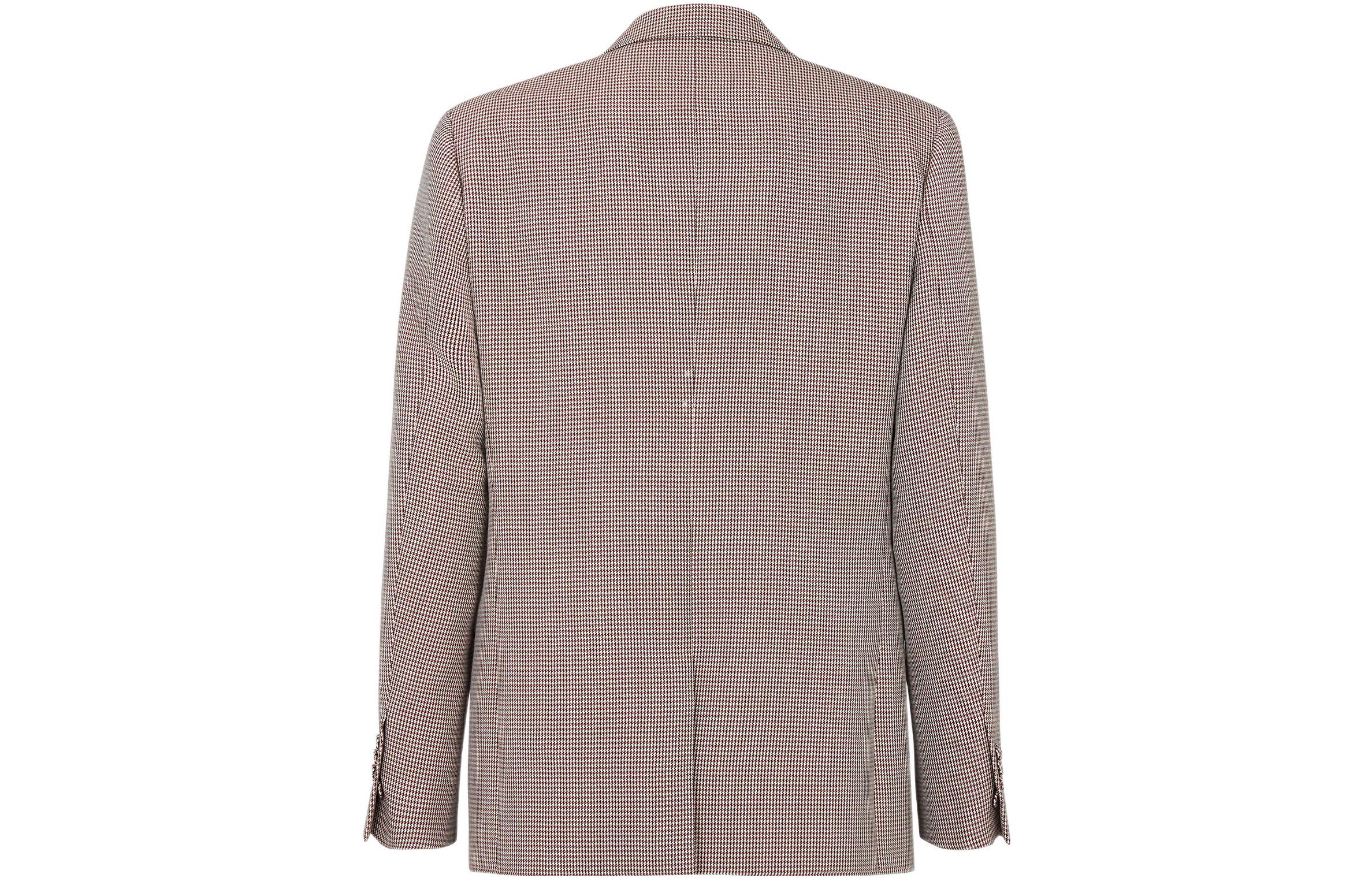 Lookbook 芬迪 2022秋冬红白格纹羊毛休闲西装外套 FJ0686AL5BF1I8T