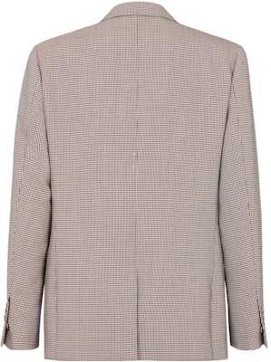 FENDI FW22 Red White Plaid Wool Casual Blazer Jacket. FJ0686AL5BF1I8T Lookbook FENDI FW22 Red White Plaid Wool Casual Blazer Jacket. FJ0686AL5BF1I8T