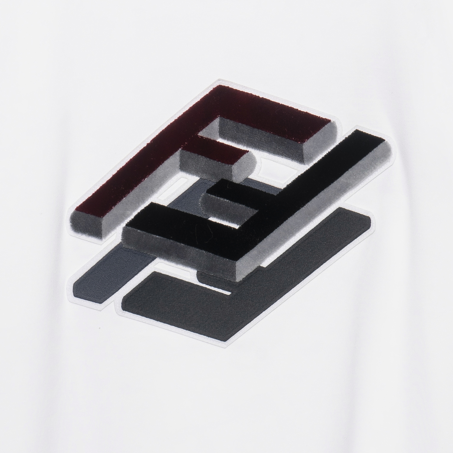 FENDI FW22  White Knit T-Shirt with 3D Embroidered Letter Print. FY0936AL36F0QG1 圖 4