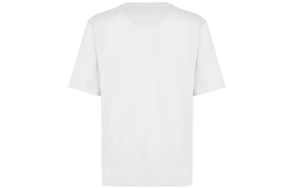 Lookbook フェンディ FW22 ホワイト ロゴパッチ クルーネック Tシャツ. FY0936A9RLF0WA0