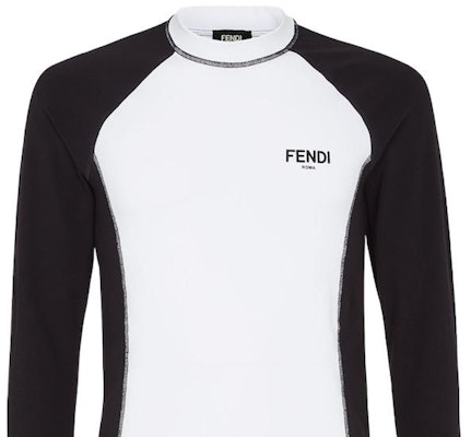 FENDI FW22 Colorblock Crewneck Long Sleeve T-Shirt Unisex Black/White FAF663-AM0AF-0J8Z Purchase FENDI FW22 Colorblock Crewneck Long Sleeve T-Shirt Unisex Black/White FAF663-AM0AF-0J8Z