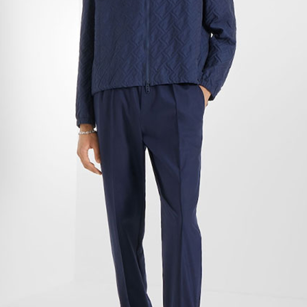 Details for FENDI FW22 浮雕標誌連帽外套 藍色 FW1190AM80F1J79