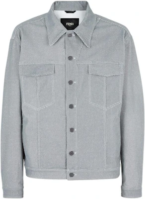 Fendi FW22 Jaket Denim Kelabu dengan Butang dan Poket Dada FW0428AL10F0QZ0 Buy Fendi FW22 Jaket Denim Kelabu dengan Butang dan Poket Dada FW0428AL10F0QZ0