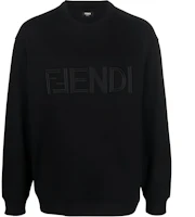 Fendi FW22 Monogram Print Crewneck Pullover Sweatshirt Black () FY3938AM11F0QA1 Fendi FW22 Monogram Print Crewneck Pullover Sweatshirt Black () FY3938AM11F0QA1
