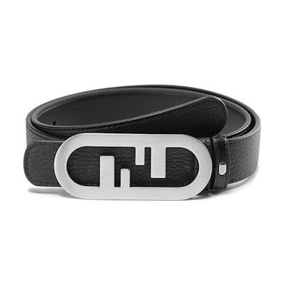 FENDI FW22 O'Lock Reversible Leather Belt, 3cm Width, . 7C0475AH8XF0VKD