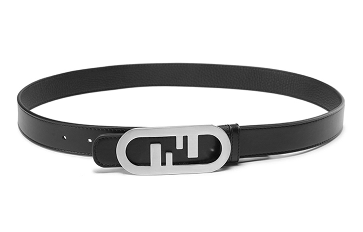 Shop FENDI FW22 O''Lock 雙面皮帶，寬3厘米。 7C0475AH8XF0VKD