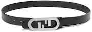 Shop FENDI FW22 O'Lock Reversible Leather Belt, 3cm Width, . 7C0475AH8XF0VKD
