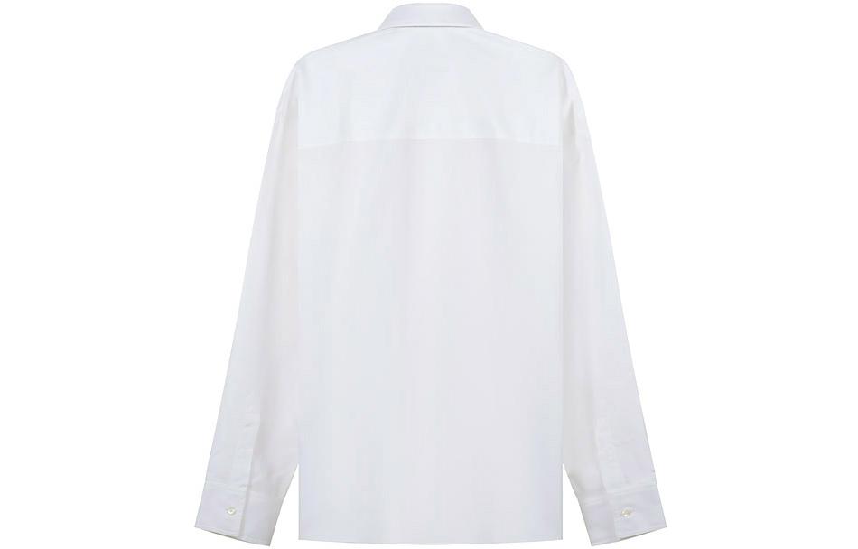 Lookbook FENDI 2022秋冬白色男士宽松长袖衬衫 FS1016AITEF0QA0