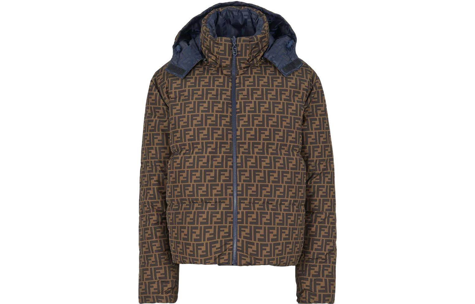 Lookbook FENDI FW22蓝色可翻转男女羽绒服带可拆卸帽 FAN086AK8AF1IHG