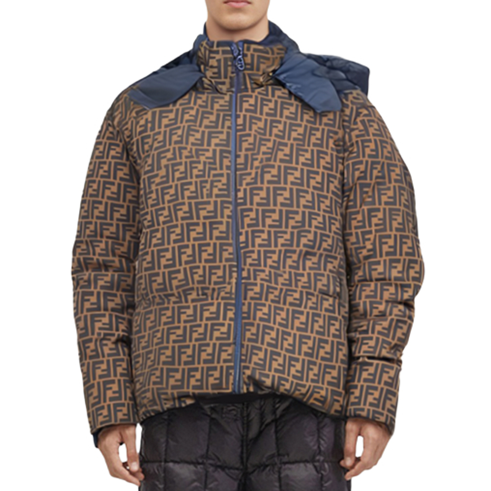 Details for FENDI FW22蓝色可翻转男女羽绒服带可拆卸帽 FAN086AK8AF1IHG