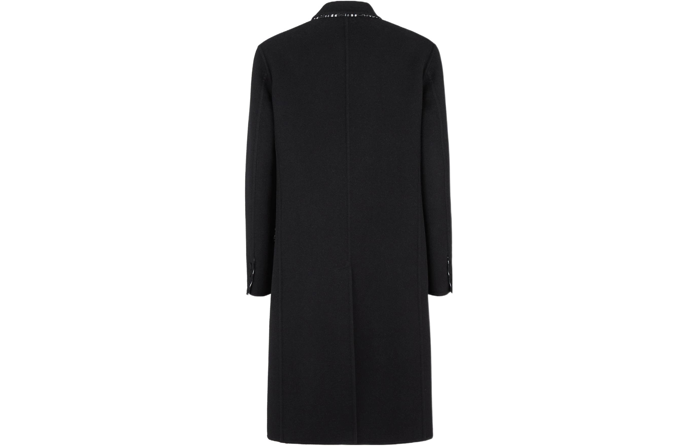 Lookbook FENDI FW22 Jaket Logo Reversible Panjang Sedang Hitam Fashion. FF0622AL57F1I8O