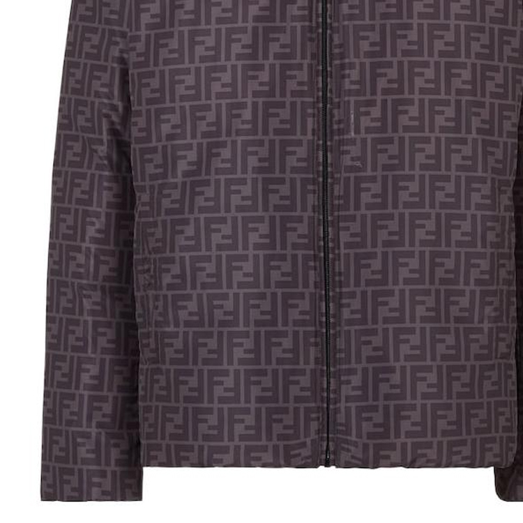 Sizing FENDI FW22 雙面穿Logo印花羽絨外套 棕色外套 FAA582A79O-F0DS7
