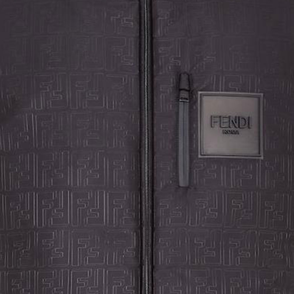Purchase FENDI 2022秋冬款男士可翻转Logo羽绒马甲 黑色. FAA870AM0IF0GME