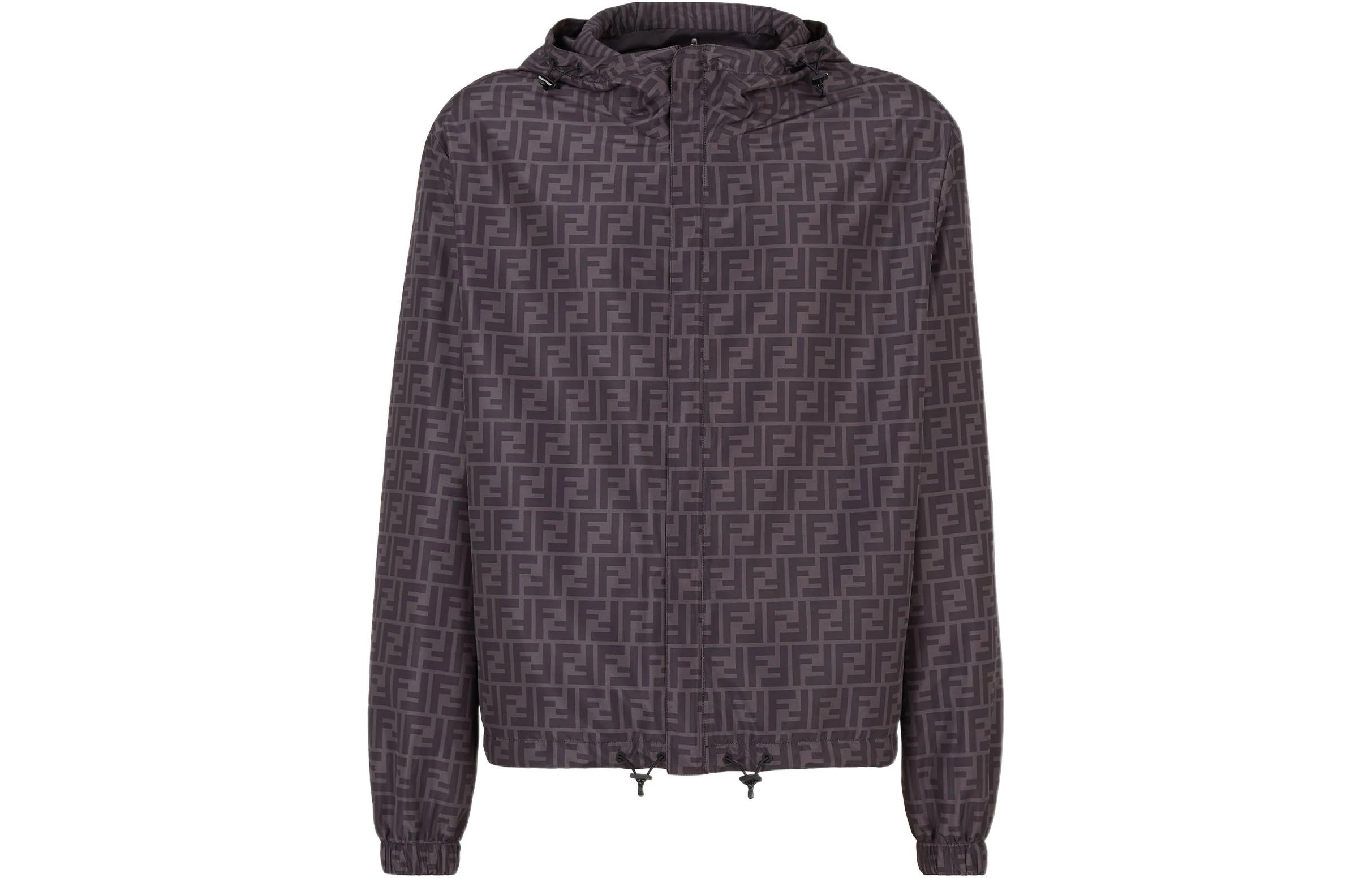 FENDI FW22 Reversible Monogram Print Jacket Black/Grey  Fashion. FAA615A79NF0DS7