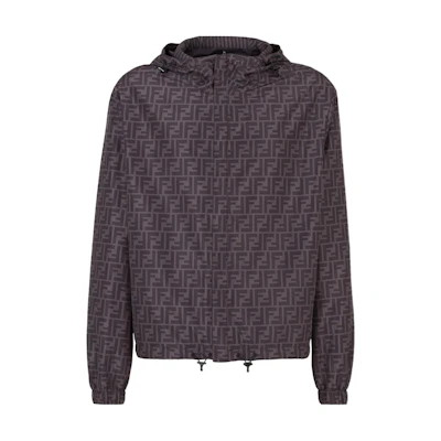 FENDI FW22 Reversible Monogram Print Jacket Black/Grey Fashion. FAA615A79NF0DS7