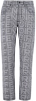 FENDI FW22 Roma Capsule Monogram Print Black Denim Jeans. FLP288AM6PF0GME FENDI FW22 Roma Capsule Monogram Print Black Denim Jeans. FLP288AM6PF0GME