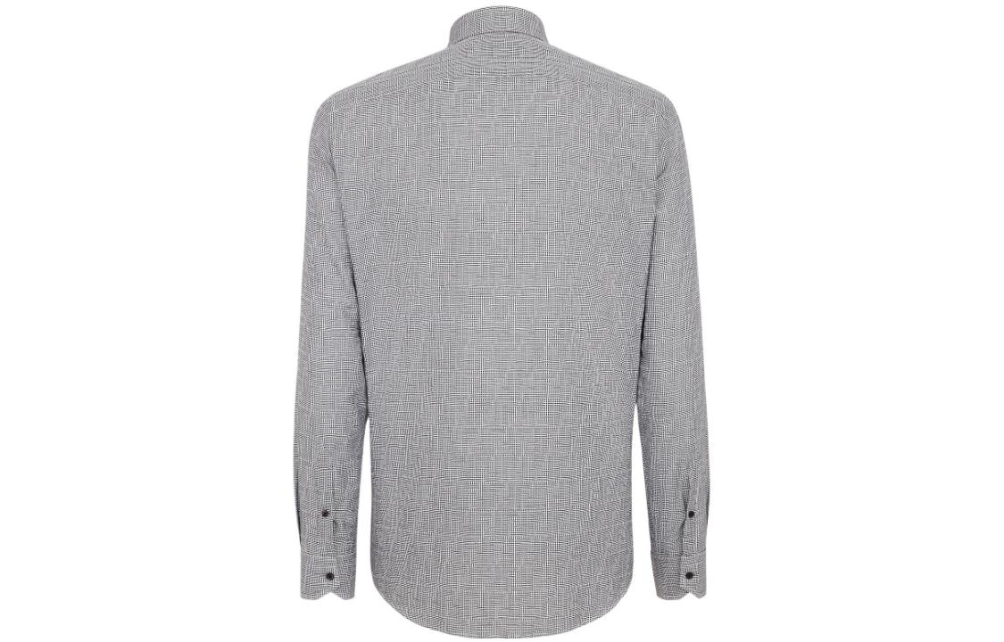 Lookbook FENDI FW22男士灰色纯色单排扣长袖衬衫 FS1041AKEBF0W90