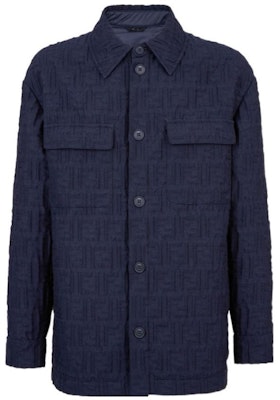 FENDI FW23 Blue Monogram Button-Up Casual Jacket. FW1286AQMOF03LQ Buy FENDI FW23 Blue Monogram Button-Up Casual Jacket. FW1286AQMOF03LQ