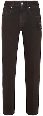 FENDI FW23 Brown Straight-Leg Jeans with Zipper Side Pocket and Patch. FLP288APSXF0QD5 Buy FENDI FW23 Brown Straight-Leg Jeans with Zipper Side Pocket and Patch. FLP288APSXF0QD5