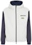 Buy FENDI FW23 White Reversible Letter Print Colorblock Hooded Jacket FAA908APXIF-1N18