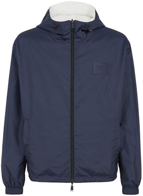 FENDI FW23 White Reversible Letter Print Colorblock Hooded Jacket FAA908APXIF-1N18 Shop FENDI FW23 White Reversible Letter Print Colorblock Hooded Jacket FAA908APXIF-1N18